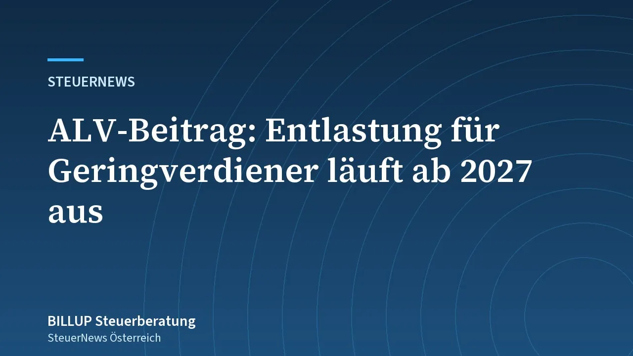 Titelbild: Arbeitslosenversicherungsbeitrag für Geringverdiener – Staffelung läuft 2027 aus