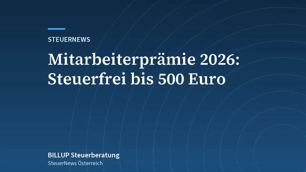 Titelbild: Schlagzeile zur steuerfreien Mitarbeiterprämie 2026 mit Höchstbetrag 500 Euro