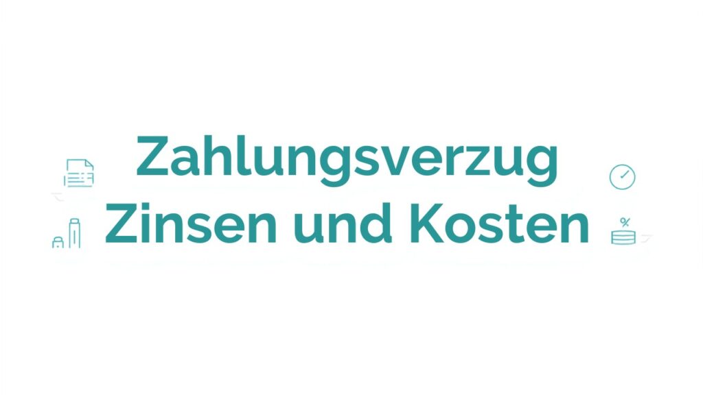 Titelbild: Zahlungsverzug – Verzugszinsen und 40 Euro Betreibungskostenpauschale